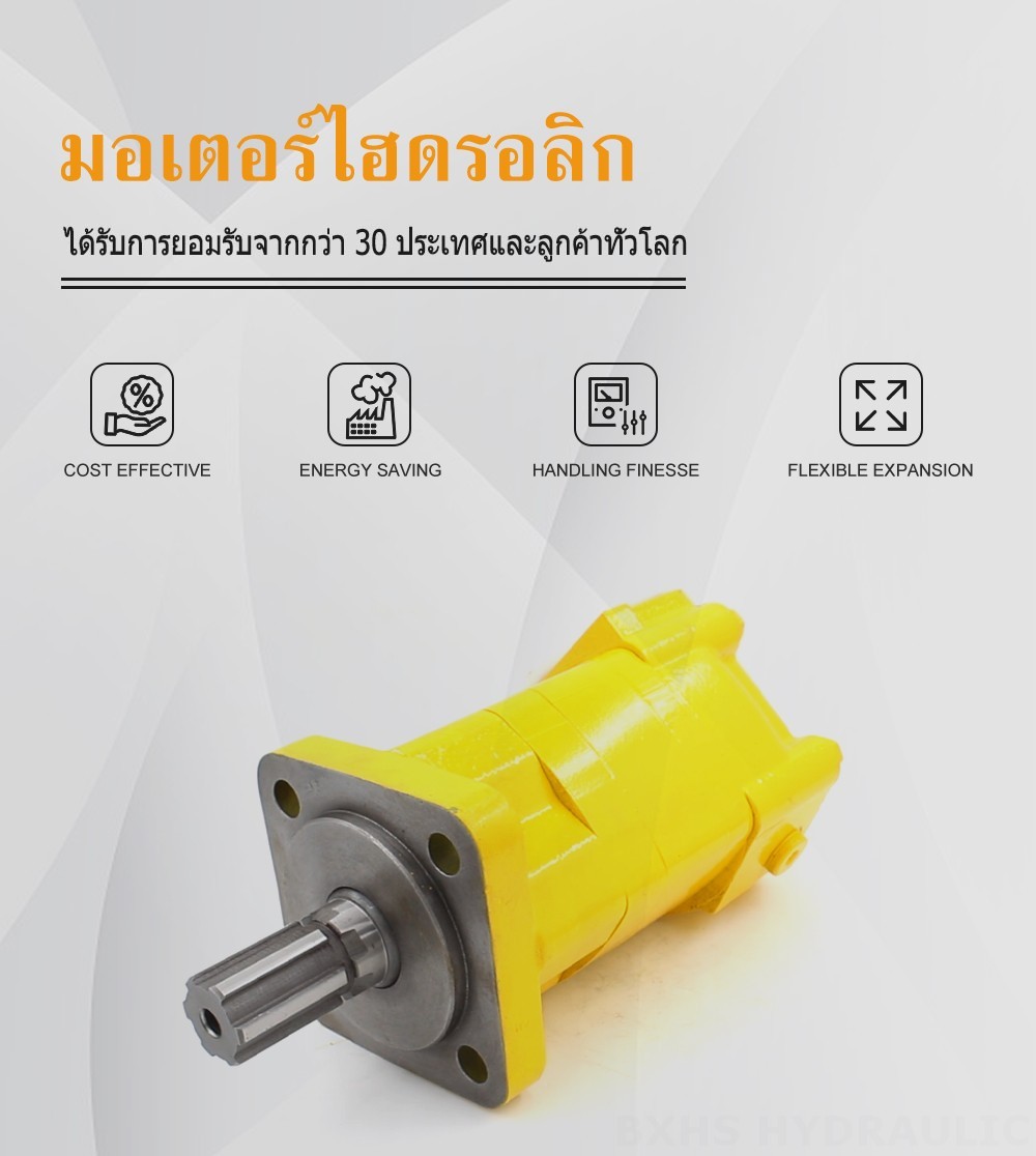 BM5_มอเตอร์ไฮดรอลิกแบบไซคลอยด์-2 100 ซีซี/รอบ 75 ลิตร/นาที มอเตอร์ไฮดรอลิก